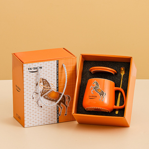 Creative tableware ceramic cup 55 degree warm cup thermostatic cup set heating insulation mug companion gift small gift