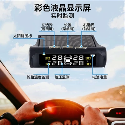 Tire Pressure Monitor, Four-Wheel: Tire pressure monitoring system