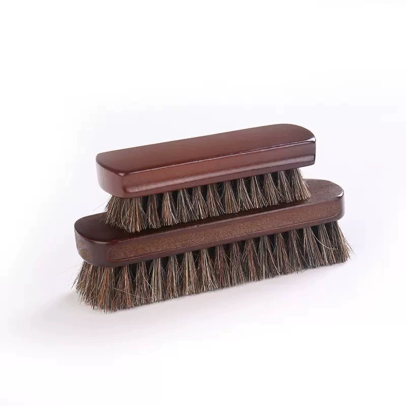 Высококачественная щетка для обуви из конского волоса, кожаная обувь, кожаные шляпы, щетка из конского волоса, чистка, полировка, удаление пыли, смазка щетки для обуви