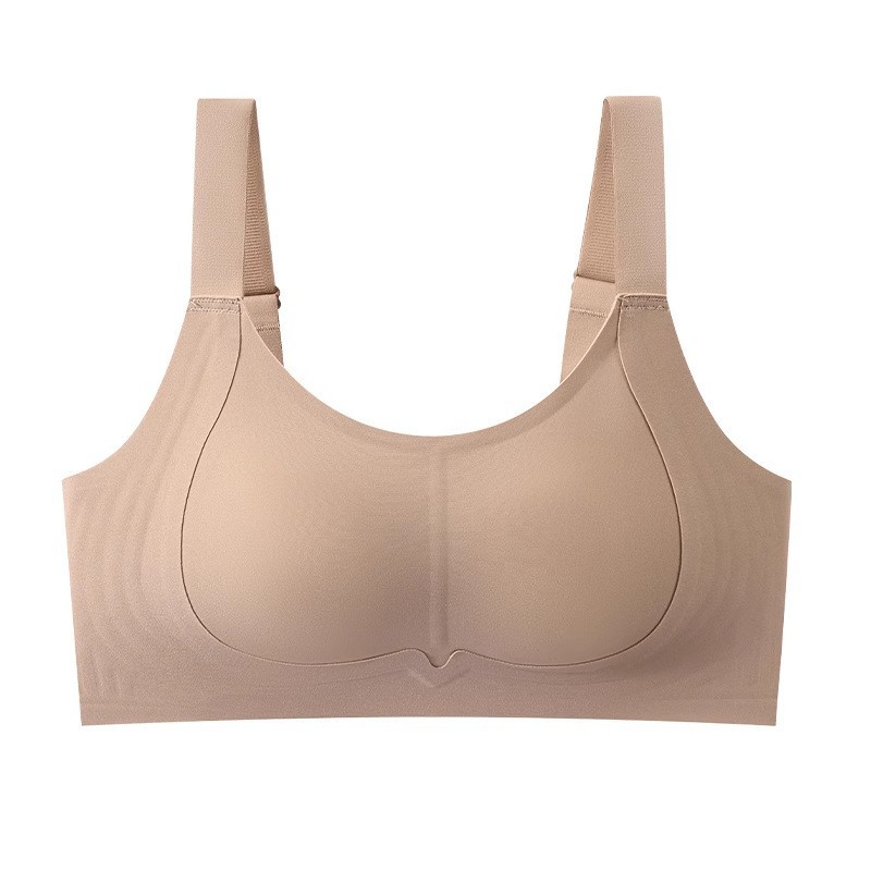 Taza de orejas de conejo, levantamiento de ropa interior de talla grande, sujetador pequeño que no deja marcas, sujetador de soporte superior antiflacidez de estilo ultrafino de verano para mujer