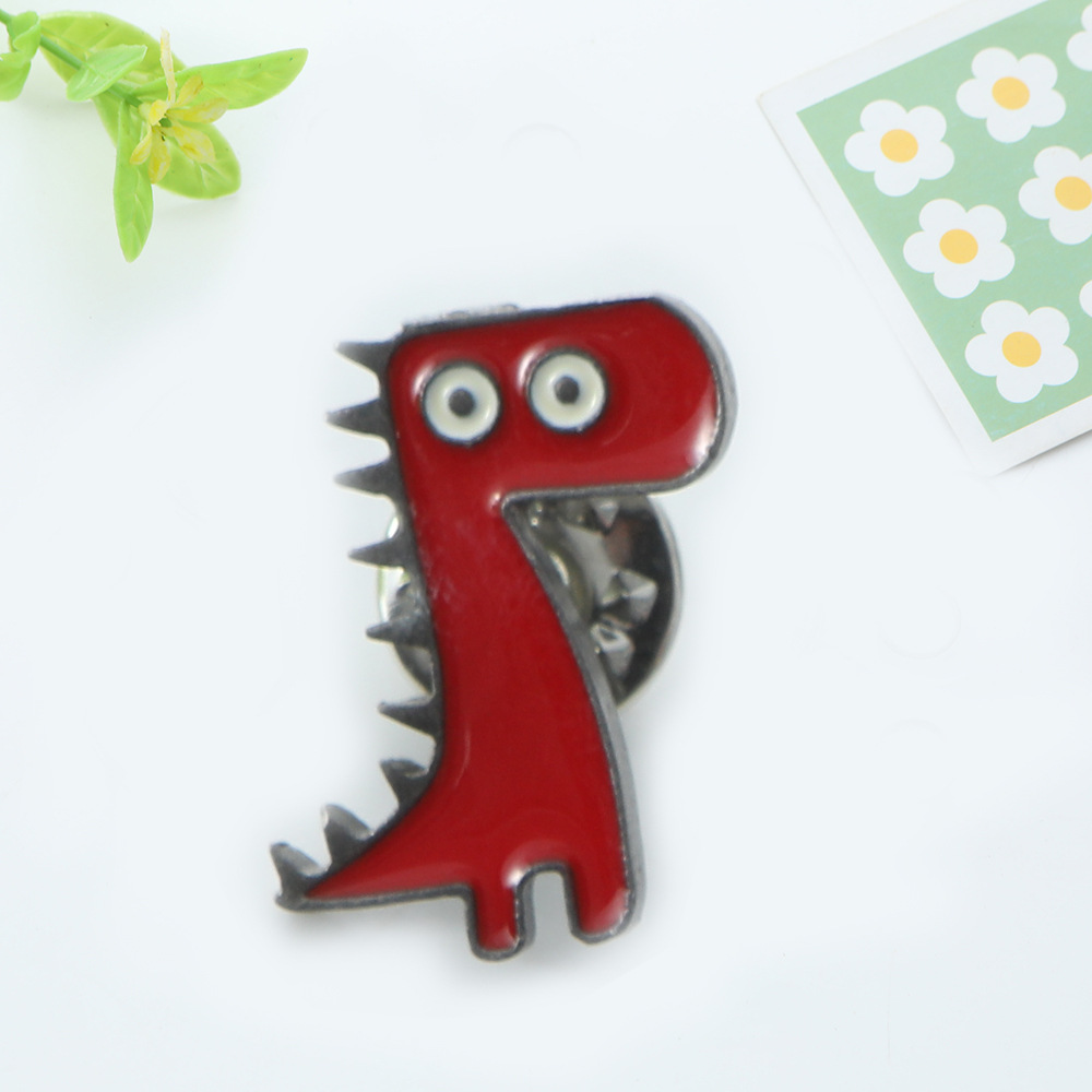 Cartoon Style Dinosaur Alloy Plating Unisex Brooches display picture 2