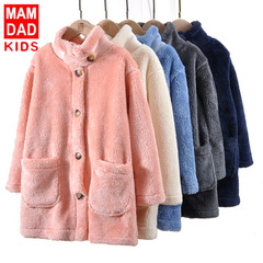 Children's Autumn/Winter Extended Length Collar Parka Warm Windproof Boys' Girls' Coat Windbreaker Children's Outwear New Arrival