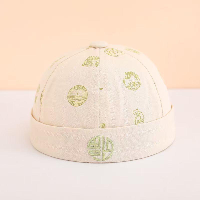 Sombreros para bebés primavera y otoño delgados sombrero de estilo chino sombrero de piel de melón para bebés de verano para salir sombrero pirata de sombra