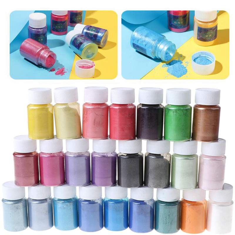珊灿diy染料搭配珠光粉人鱼姬史莱姆闪荧调色粉末厂家现货批发