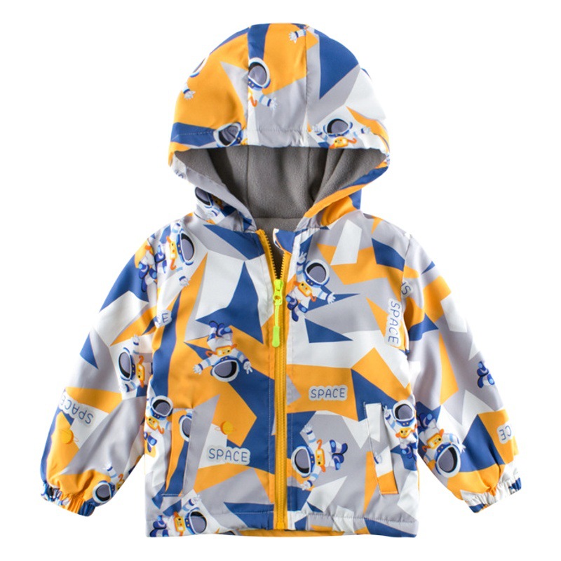 27KIDS ropa para niños coreanos al por mayor otoño e invierno nuevo producto chaqueta con cremallera para niños 2024 nueva ropa de camuflaje para bebés