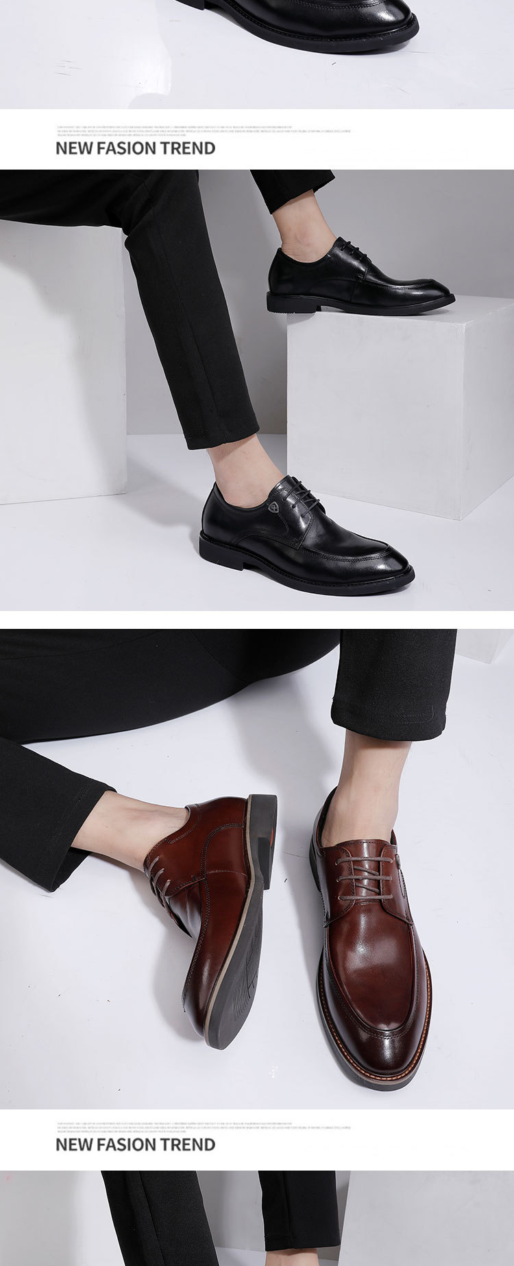 Scarpe formali da uomo in pelle Scarpe da sposa da uomo in pelle di mucca con strato di piombo stile britannico_voghion.com
