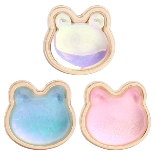 High-end animal button knitting sweater shirt, open-front, decorated with cute cartoon cat buttons, women's accessories