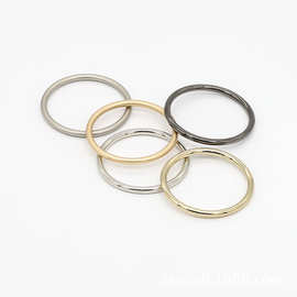五金配件辅料圆圈金属锌合金圆环无缝扣包包衣服链接环箱包装饰批