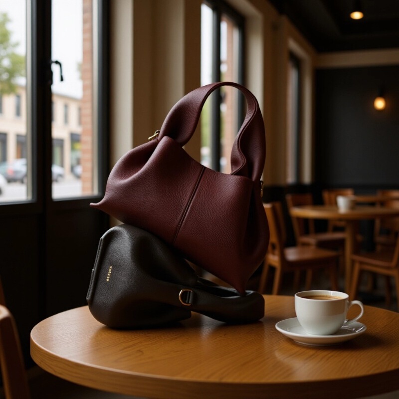 Polene Cloud Bag Niche Dumpling Bag 2025 New French European and American Retro High-End Satchel Crossbody Bag for Women