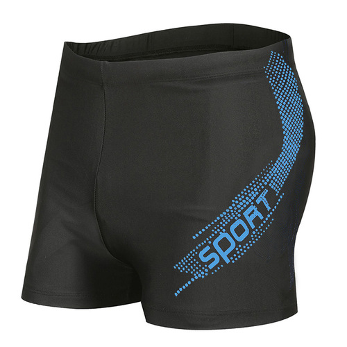 Men's boxer swimming trunks men's three-point sports tight fashion swimming trunks equipment men's swimsuit printed swimming trunks