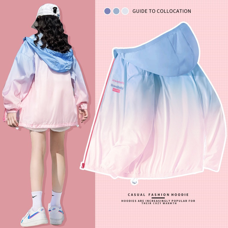 儿童防晒衣夏季薄款女童冰丝外套女孩大童2025新款女款夏装防晒服