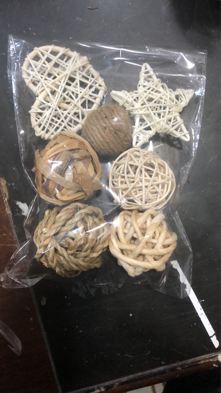 仓鼠啃咬磨牙玩具套装跨境供应草编兔子鹦鹉鸟玩具麻绳水葫芦草球