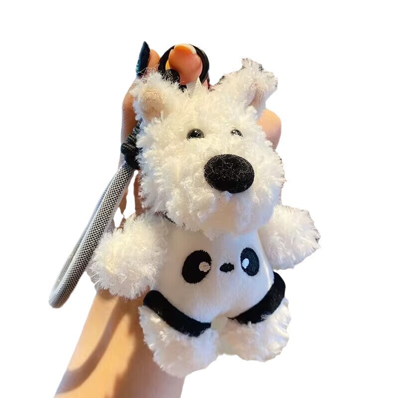 ぬいぐるみハイランド子犬ペンダントバッグ漫画かわいいペンダント人形アクセサリーキーホルダー人形クリエイティブギフト|undefined
