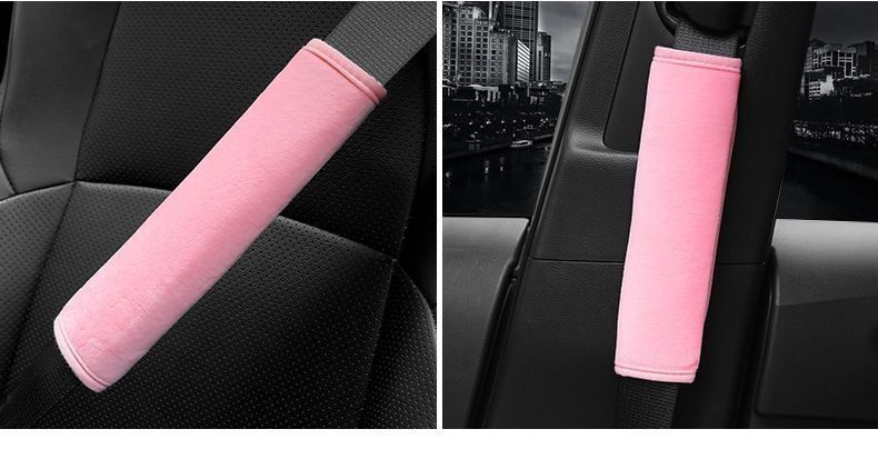 Seatbelt shoulder pad protector for car use, anti-chafing and anti-pressure, soft and comfortable canvas shoulder pad