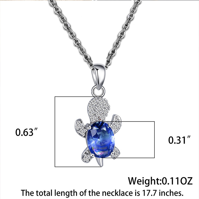 Boutique Fashion Design Voller Diamant Exquisite Kleine Schildkröte Ohrringe Halskette Schmuck Set_voghion.com