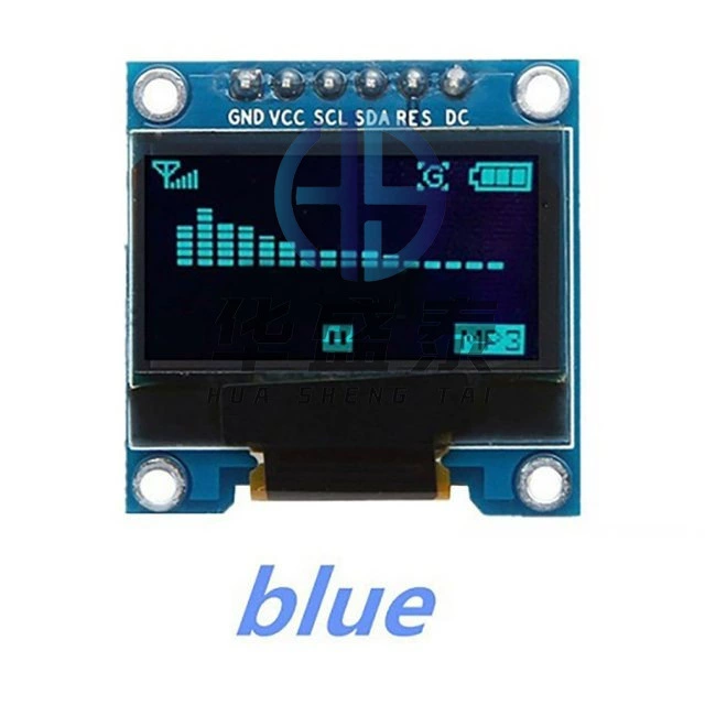 Дисплей LCD 0,96 дюйма, модуль дисплея SPI, синий/желтый/синий/белый, STM32/51/рутинa