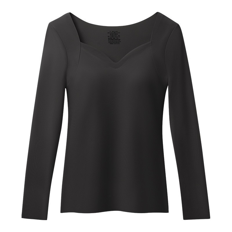 Otoño y invierno calentamiento ropa interior damas con cojín de pecho sin usar sujetador sin marcas de ropa interior cercana con calentamiento corporal calentamiento muscular