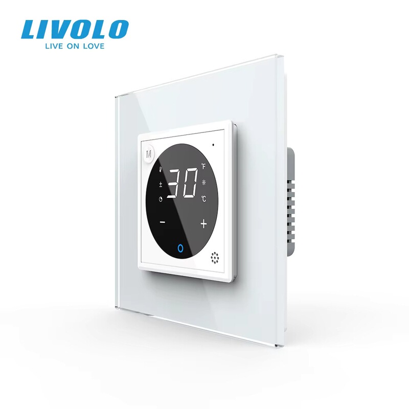 LIVOLO UK Standard Smart Thermostat Switch Compatible with Matter APP Voice Control