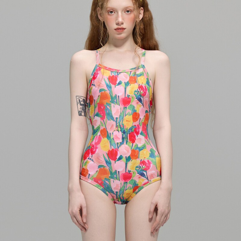 Original Manufacturer Princess Triangle One-Piece Swimsuit Women's Sports Professional Racing Swimming Pool Training Girl Hot Spring Swimsuit