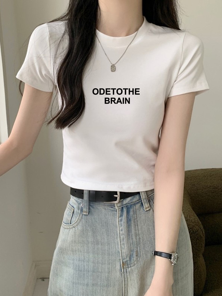 Spring summer short small design base body-friendly short sleeve…