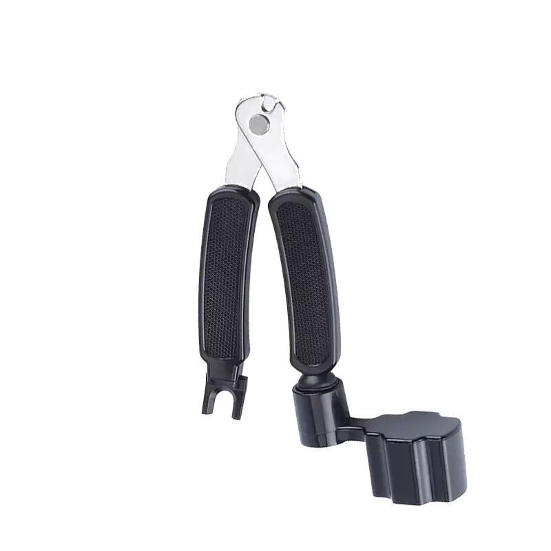 Juego de herramientas de cambio de cuerdas de guitarra multifunción cortador de cuerdas de tres en uno cortador de cuerdas extractor de uñas dispositivo de rodadura accesorios de guitarra