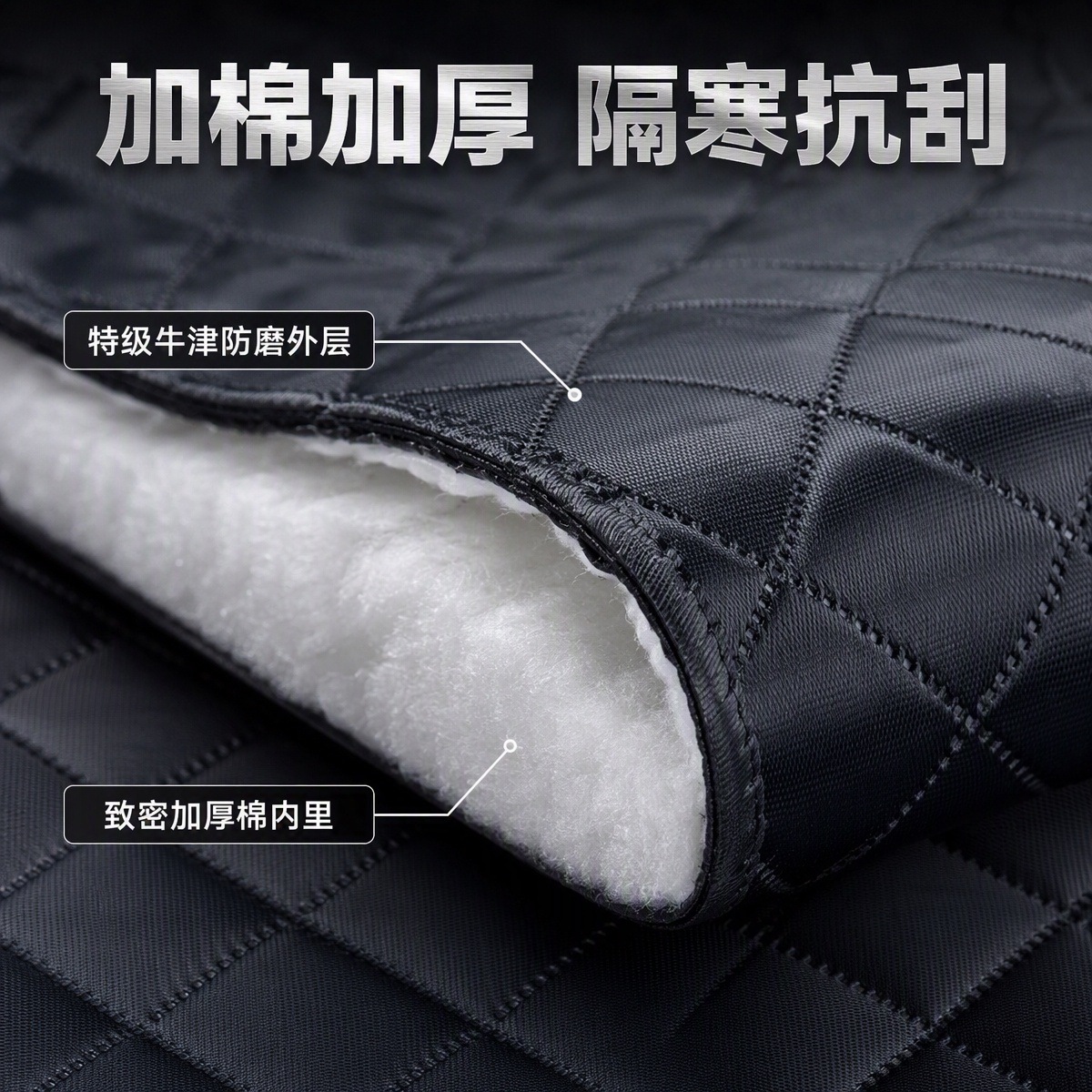 Extra-thick cotton quilted winter car cover, warm and cold-proof, waterproof, sun-proof, hail-proof, exclusively for export