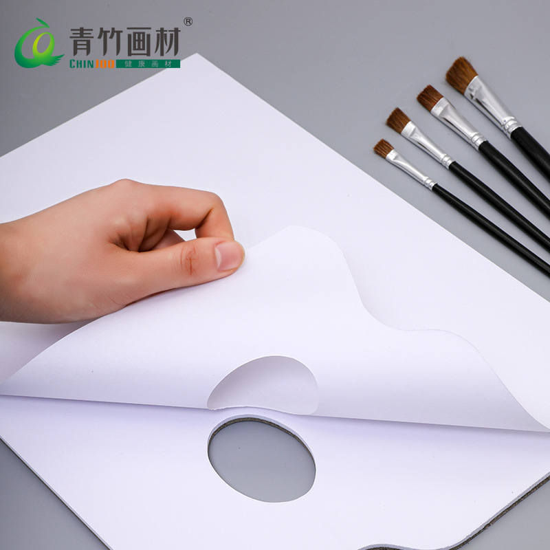 Acuarela paleta de gouache pintura de arte desechable sin lavado extraíble color mezcla de papel acrílico pintura al óleo tradicional pintura china Placa de mezcla de color