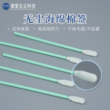 无尘净化棉签海绵擦拭棒一次性使用海绵咽鼻拭子咽鼻唾液提取