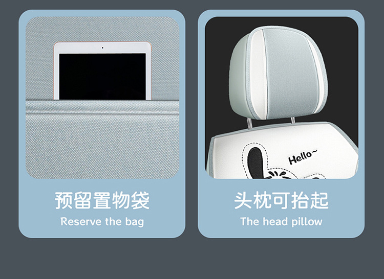 Car Seat Cushion, Universal for All Seasons, Full-Cover Linen Fabric Seat Cover, Cartoon Seat Cover, Fully Enclosed Seat Cushion, Seat Cover with Ventilation