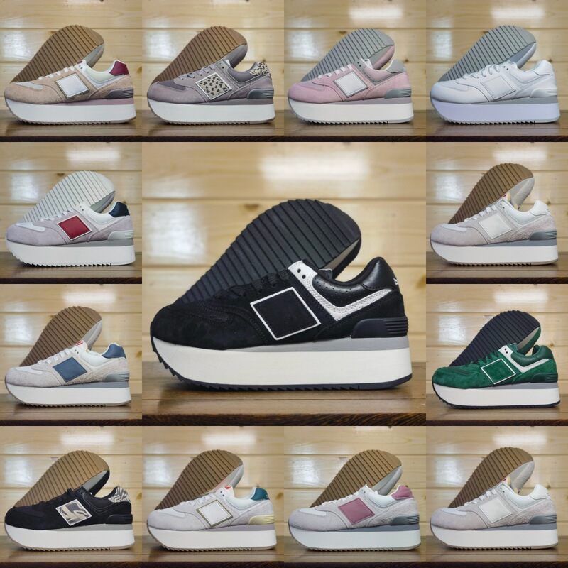 Autumn and Winter New New Balance Nb574 Thick-Soled Dad Shoes Women's Low-Top Jogging Shoes Retro Casual Sports Shoes