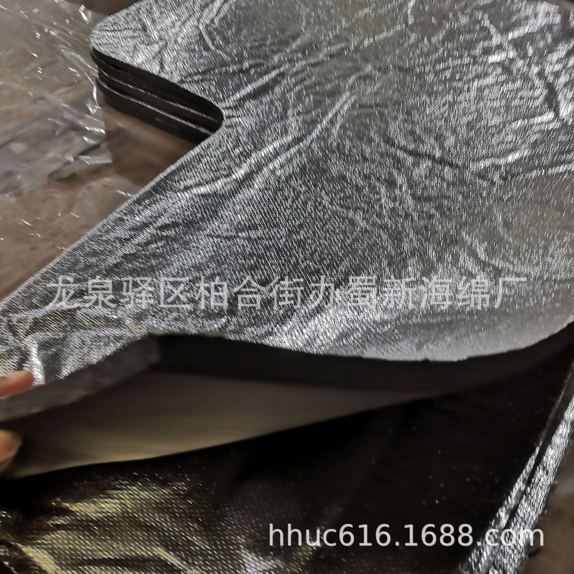 供应铝膜隔热阻燃海绵/发动机隔音防火泡棉/铝膜隔热吸音海绵