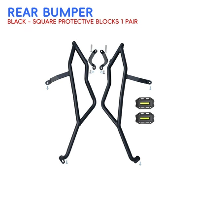 coverage modification parts, Motorcycle bumper - black-carbon-steel-rear-bumper-black-protective-block