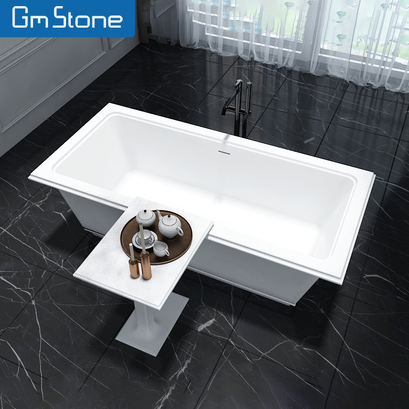 Modern Minimalist Mid-To-High-End Hotel Bathroom Bathtub with Independent Full-Body Comfort Soaking Feature Modern Minimalist Mid-To-High-End Hotel Bathroom Bathtub with Independent Full-Body Comfort Soaking Feature