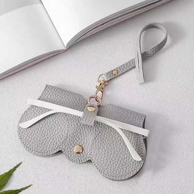 高級感のある日本と韓国のファッションスタイルのPUレザー製メガネケース、サングラス、近視用メガネ収納保護ボックス、腰掛け、卸売