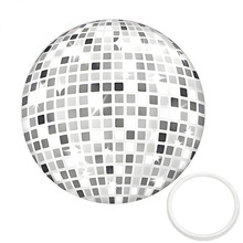 创意新款 黑白色小格子小圆镜子 礼物口袋镜 旅行便携金属化妆镜