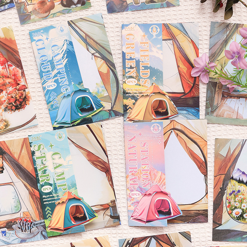 Montaña lejos cuenta sombra transparente pegatinas impermeables pet diy diario paisajismo pegatinas decorativas retro y pegatinas de papel