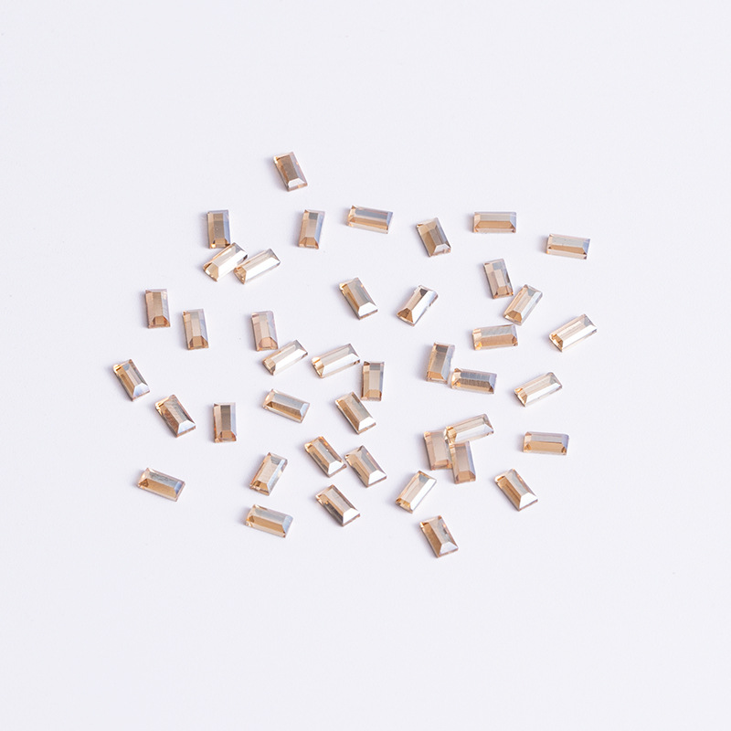정사각형 2*4mm 샴페인 평면 바닥 특수 형상 [ZX049-06]
