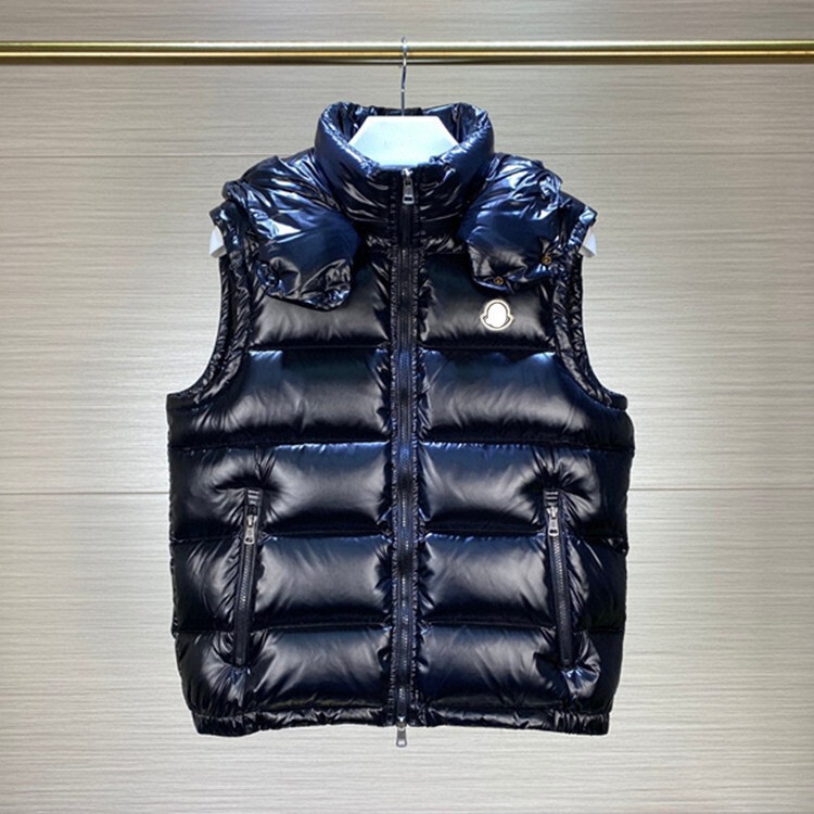 European Winter Fashion Brand Removable Hat Down Jacket Vest for Men and Women White Duck Down Waistcoat Jacket European Winter Fashion Brand Removable Hat Down Jacket Vest for Men and Women White Duck Down Waistcoat Jacket