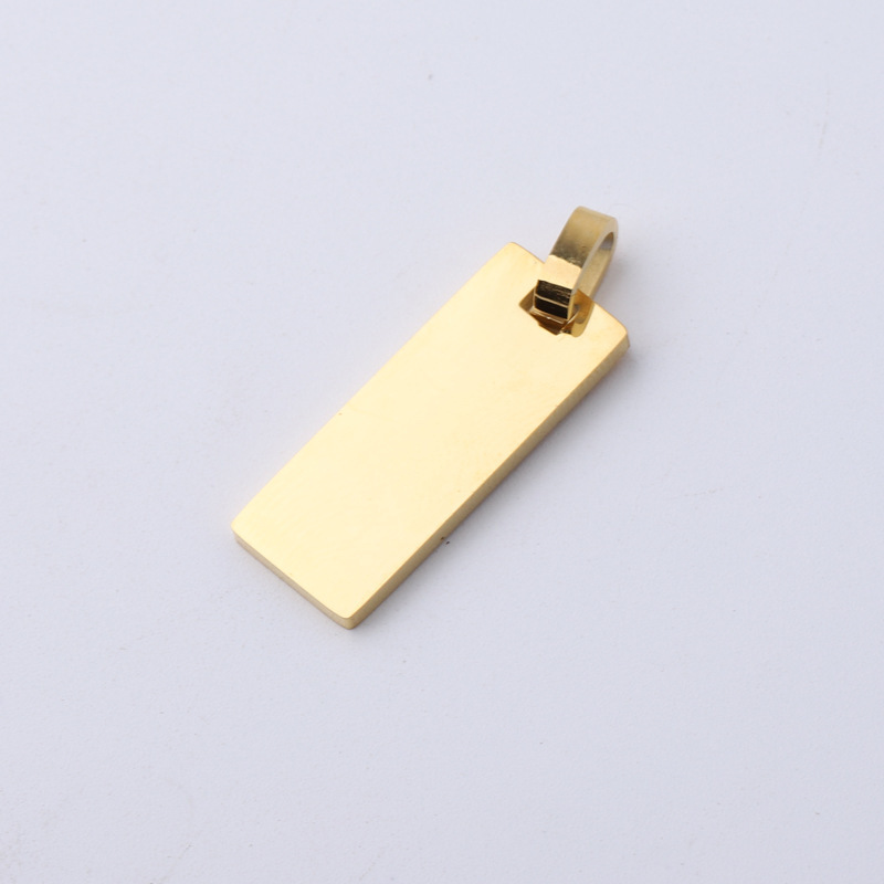 1 Piece Stainless Steel None 18K Gold Plated Rose Gold Plated Solid Color Polished Pendant display picture 3