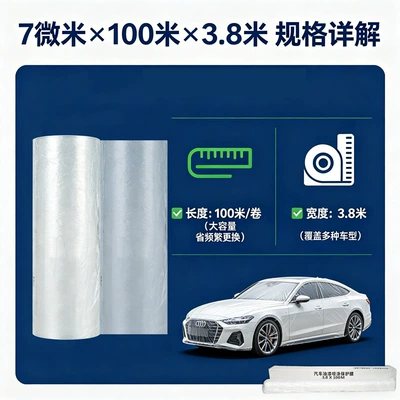 Plastic Film, Disposable Thickened Transparent – Car paint protective film
