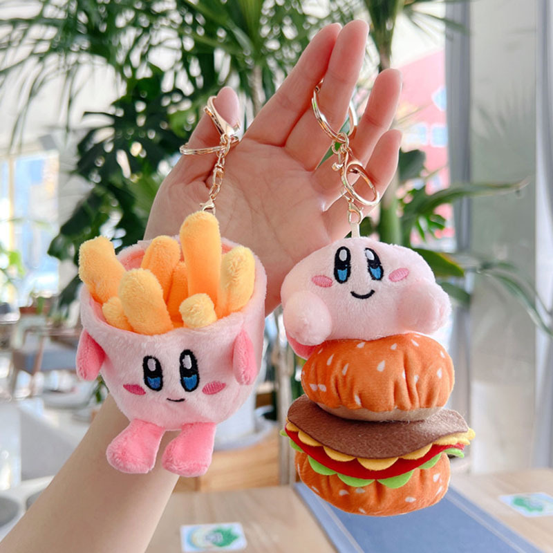 Internet Celebrity Kapi Hamburger Doll Small Pendant Simulation French Fries Plush Toy Boutique Grasping Machine Doll Bag Hanging Ornaments