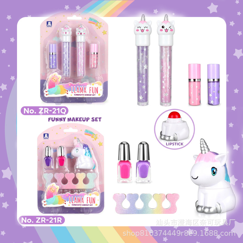 Cross-border Children's Cosmetic Toys suit Girls Dressing Girls Children Princess Makeup Box Eye Shadow Nail Polish
