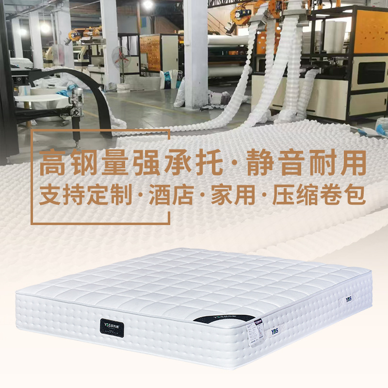 Compressed Latex Mattress for Home Bedroom, Children's Hotel, Cross-Border Exclusive Supply, Independent Spring Memory Foam Mattress