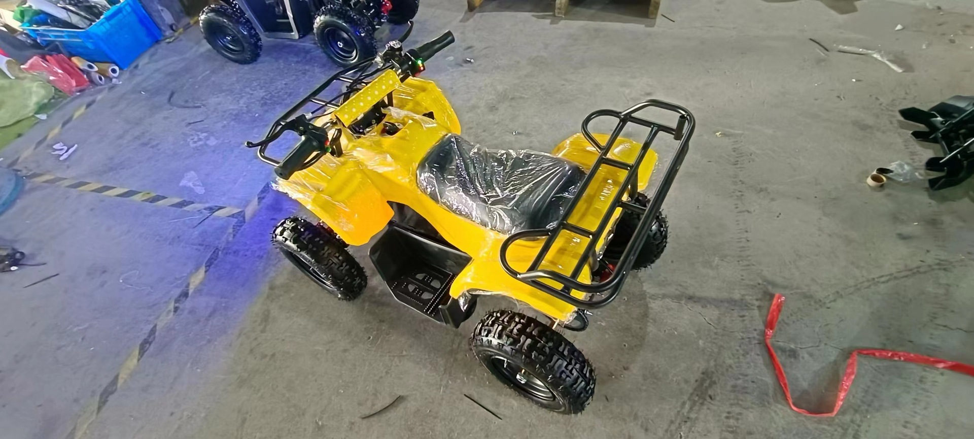 Little Warrior Atv, Electric Start 49Cc All-Terrain Four-Wheel Atv for Children's Park Entertainment and Rental Use