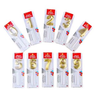 Opera House Digital Birthday Candle Gold Silver Age Letter Candle Wholesale Baking Cake Decoration Party Supplies