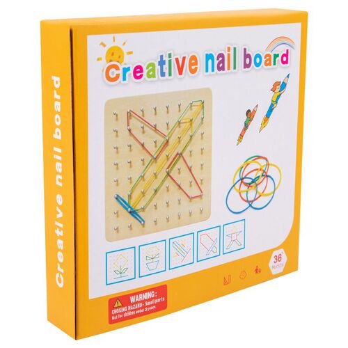 Montessori Early Education Wooden Kindergarten First Grade Mathematics Teaching Aids Geometry Pegboard Learning Aids Children's Educational Toys Wholesale