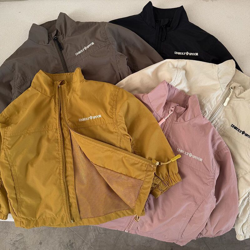 Children's Versatile Spring and Autumn Jacket 2026 New Boys' Windbreaker Korean Style Casual Stylish Spring Coat with Zipper Children's Versatile Spring and Autumn Jacket 2026 New Boys' Windbreaker Korean Style Casual Stylish Spring Coat with Zipper