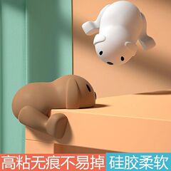 子供の衝突防止の角の漫画のかわいい子犬の形のテーブルの角のシリコンの保護カバーの家具の端は条を貼って角をかぶせます。