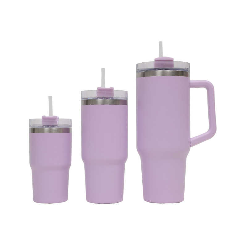 Nuevo coche portátil, taza de coche, taza de hielo, mini taza de aislamiento, linda taza de agua de acero inoxidable de alto valor para mujer
