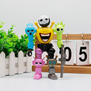 Cross-border New Rhythm Box Hand-made 17cm Assembled Joint Movable Robot Tide Play Surrounding Ornaments Model